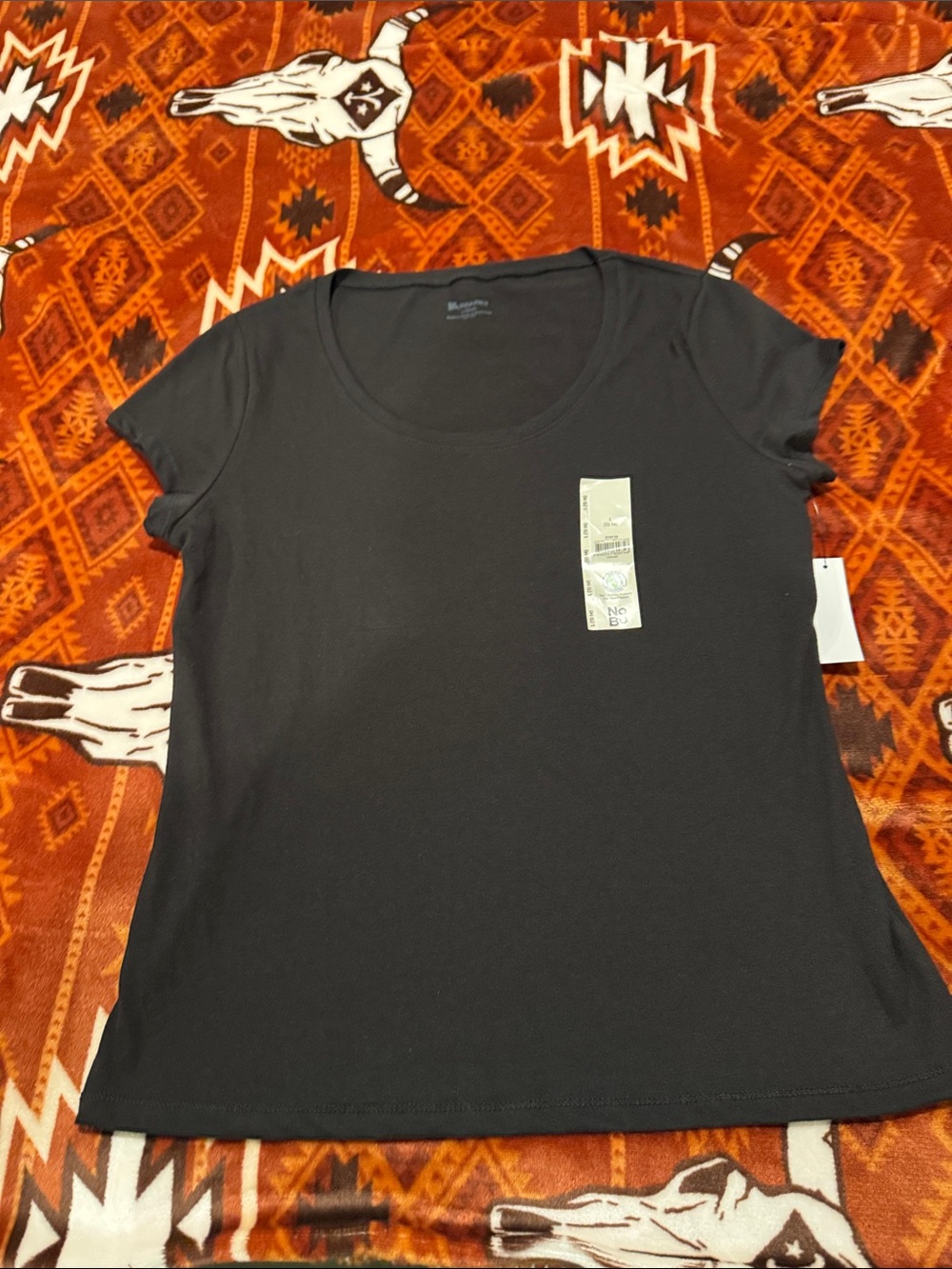 No Boundaries Black Short Sleeve Scoop Neck Tee
